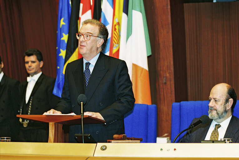 Fotografie 35: Visit of President of the Portuguese Republic at the European Parliament in Strasbourg