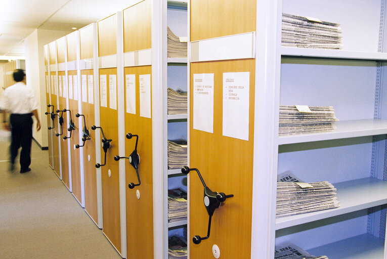 Library at the European Parliament in  Brussels