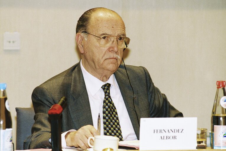 Zdjęcie 5: The MEP Gerardo FERNANDEZ-ALBOR during a meeting in Brussels in June 1996.