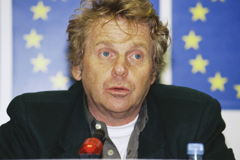 Fotografia 13: Press Conference with Daniel COHN BENDIT at the EP in Strasbourg