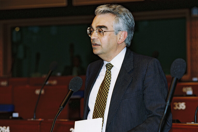 Carles-Alfred GASOLIBA i BOHM in plenary session at the EP in Strasbourg.