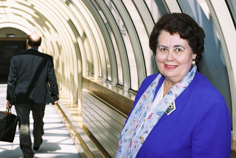 Suriet 4: Portrait of MEP Ritva Tellervo LAURILA in Brussels