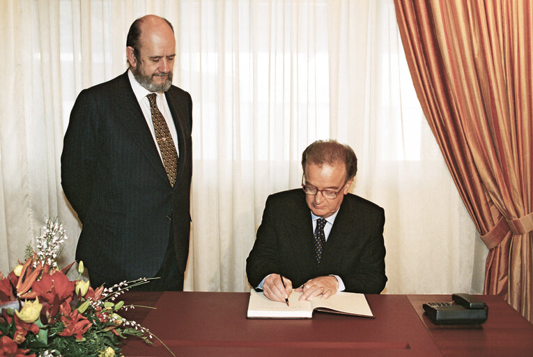 Fotografie 30: Visit of President of the Portuguese Republic at the European Parliament in Strasbourg