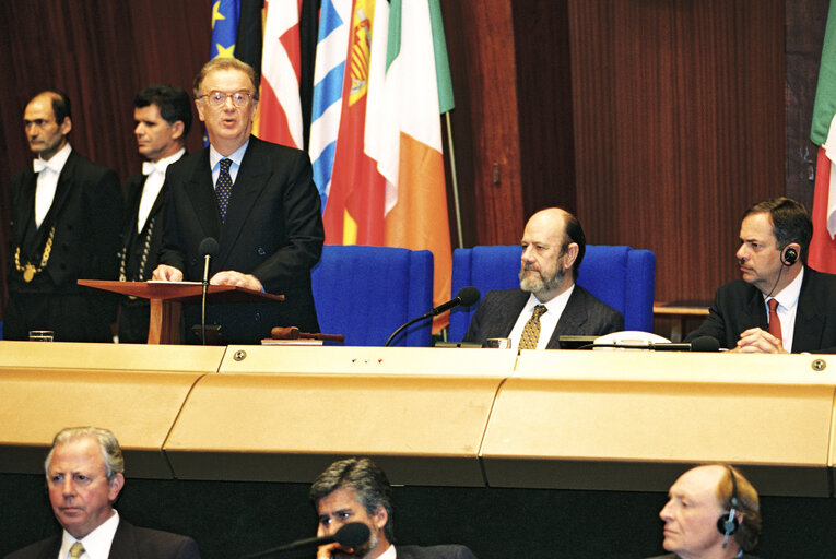 Zdjęcie 37: Visit of President of the Portuguese Republic at the European Parliament in Strasbourg