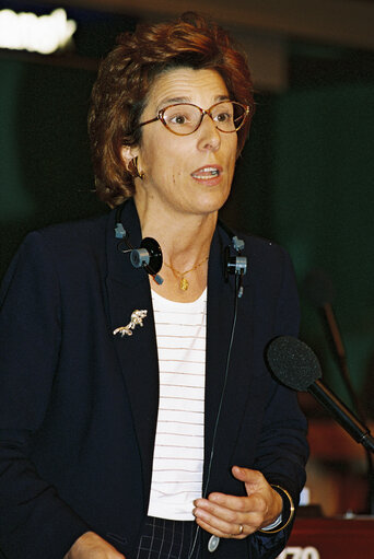 Fotografi 2: Marie-Noelle LIENEMANN in plenary session at the EP in Strasbourg.