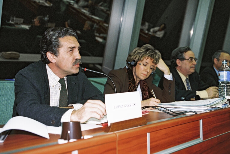 Foto 3: Meeting with Secretary-General of PDNI (Partido Democratico de la Nueva Izquierda) at the European Parliament in Strasbourg