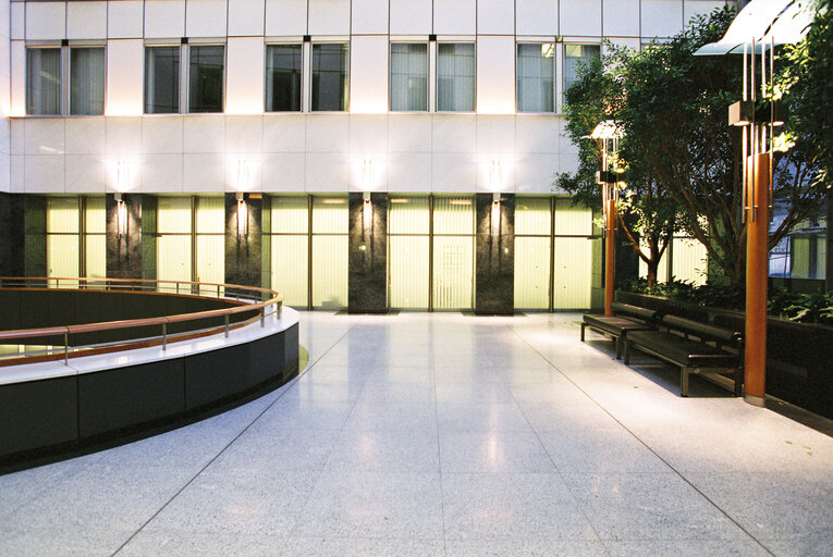 Inside view of ASP Corridor at the European Parliament in Brussels