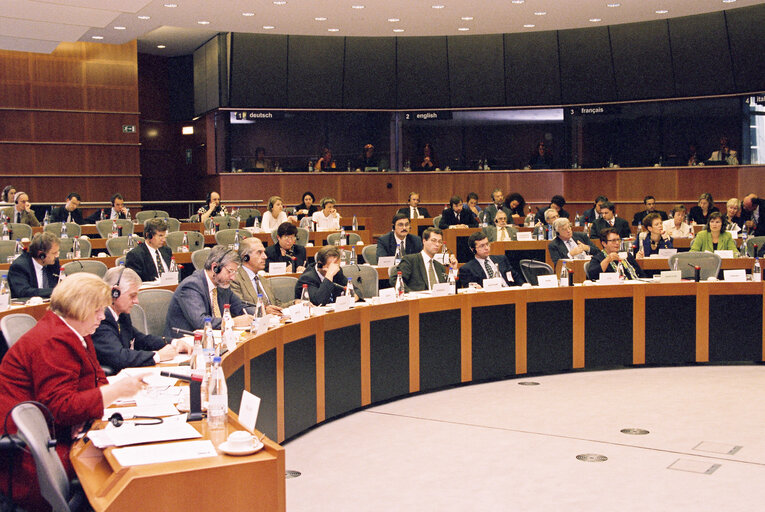 ECON committee meeting at the European Parliament in Brussels