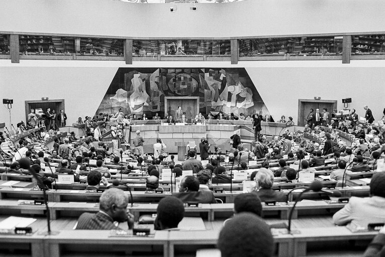 EC-ACP Convention at the European Parliament in Luxembourg in October 1983