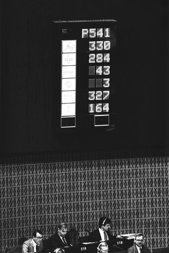 Fotografie 15: Plenary session at Strasbourg in october 1983