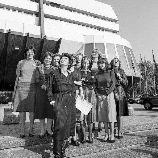 MEP's in front of EP Buildings