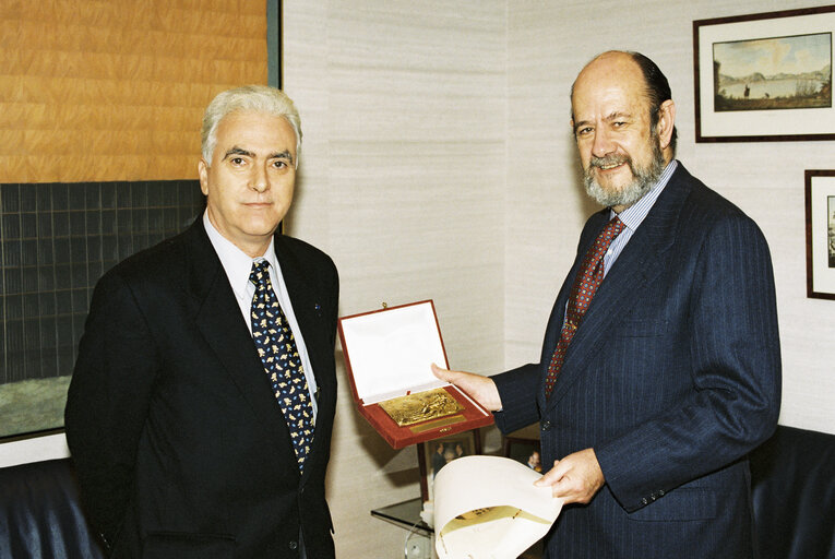 Fotogrāfija 6: Jose Maria GIL ROBLES GIL DELGADO EP President meets Marco CELLAI