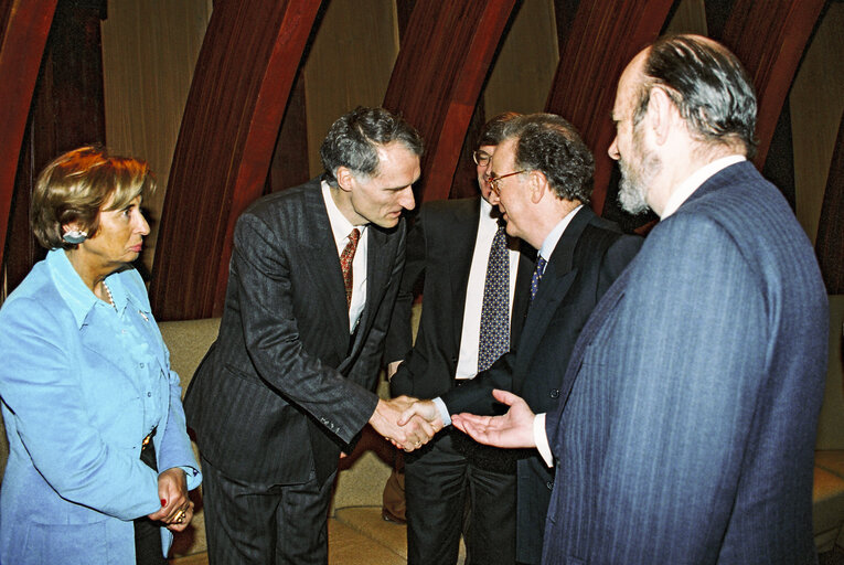 Fotografie 20: Visit of President of the Portuguese Republic at the European Parliament in Strasbourg