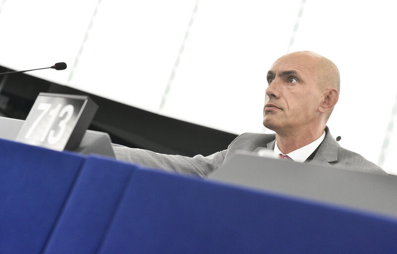 Photo 7: Razvan POPA in the EP in Strasbourg