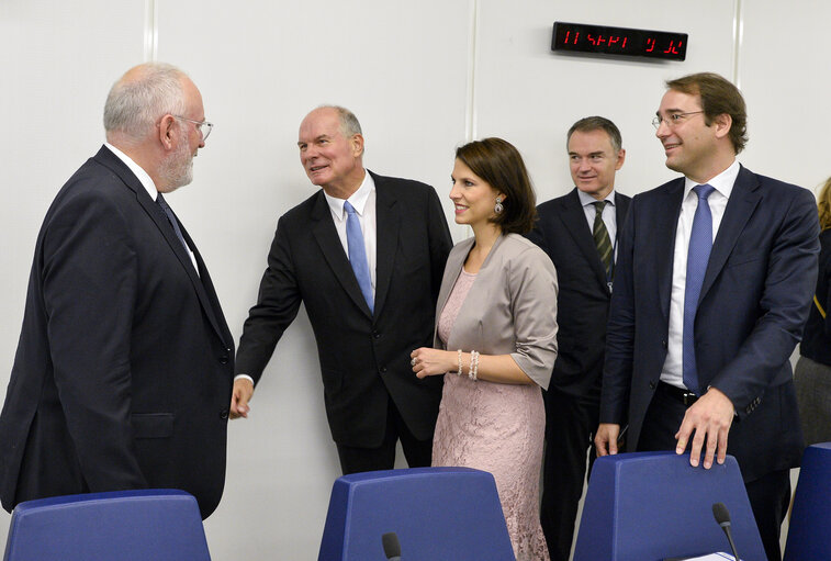 Fotografija 3: 1st Trilog on European Citizens' Inititiave with the State Secretary at the Austrian Federal Ministry of the Interior for the Austrian Presidency of the Council