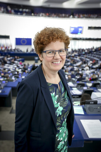 Fotagrafa 22: Maria HEUBUCH in the EP in Strasbourg