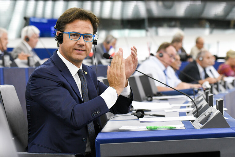 Angelo CIOCCA in the EP in Strasbourg