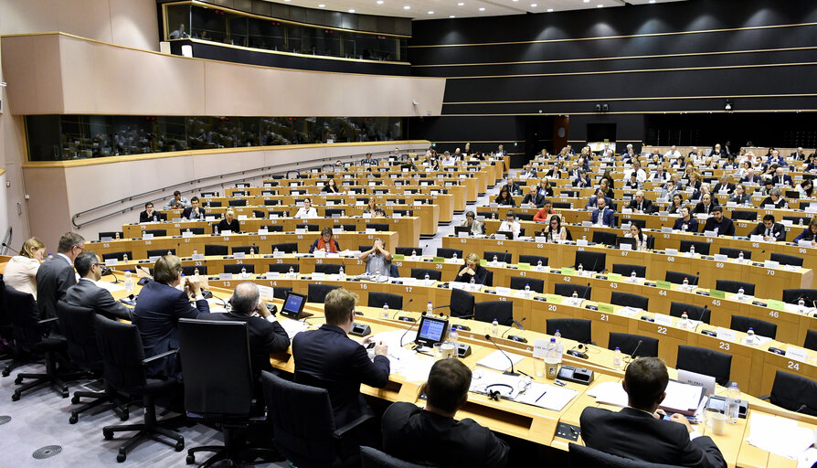 Foto 13: 3rd meeting of the Joint Parliamentary Scrutiny Group on Europol- Keynote speech by the Commissioner in charge of Security Union