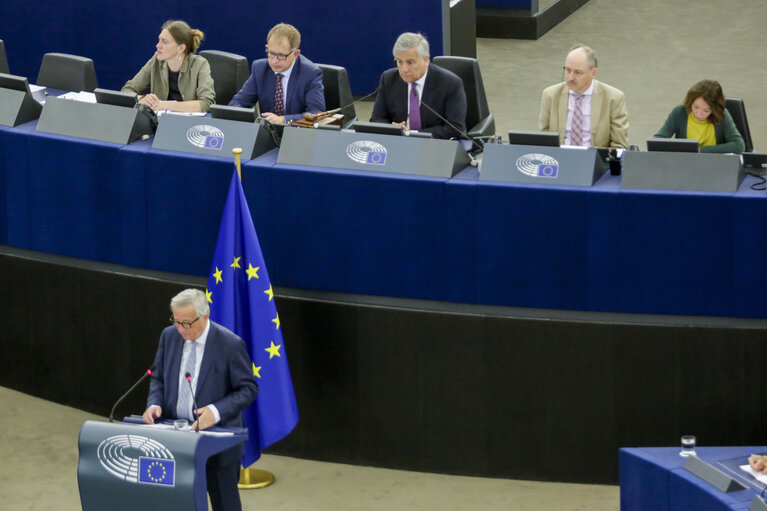 Fotografia 11: State of the Union 2018 -  statement by Jean-Claude JUNCKER, President of the EC