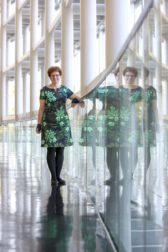 Photo 11: Maria HEUBUCH in the EP in Strasbourg