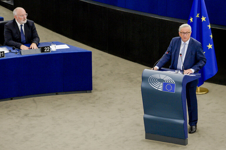 Foto 8: State of the Union 2018 -  statement by Jean-Claude JUNCKER, President of the EC