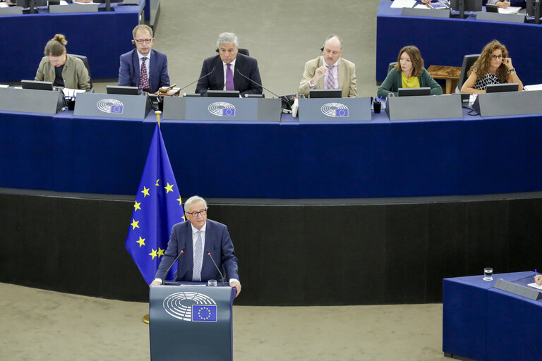 Fotografia 9: State of the Union 2018 -  statement by Jean-Claude JUNCKER, President of the EC