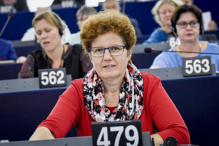 Maria HEUBUCH in the EP in Strasbourg