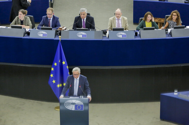 Fotografia 12: State of the Union 2018 -  statement by Jean-Claude JUNCKER, President of the EC