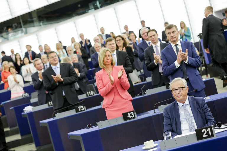 Fotografia 5: State of the Union 2018 -  statement by Jean-Claude JUNCKER, President of the EC