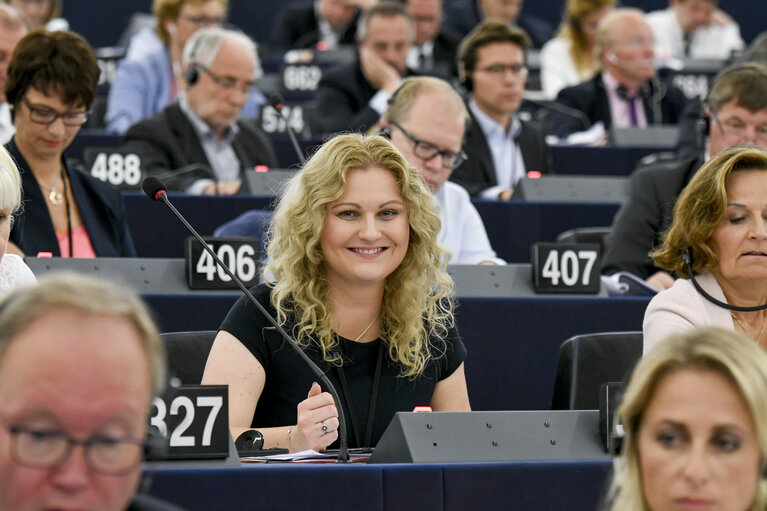 Nadja HIRSCH in the EP in Strasbourg