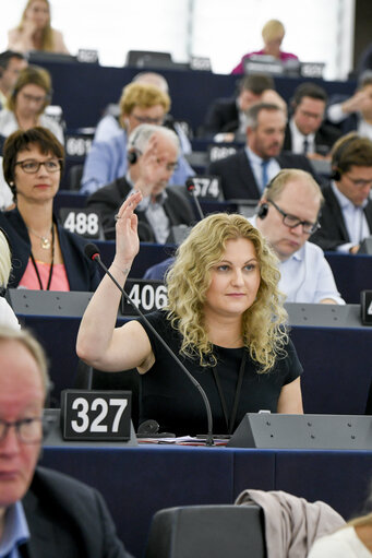 Foto 7: Nadja HIRSCH in the EP in Strasbourg