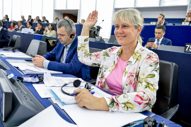 Billede 5: Nadine MORANO in the EP in Strasbourg