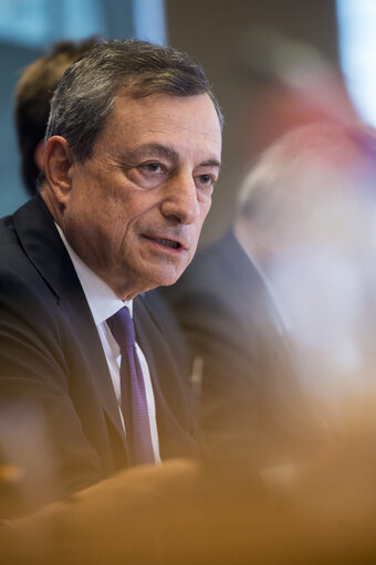 ECON committee meeting. Monetary Dialogue with Mario DRAGHI, President of the European Central Bank.