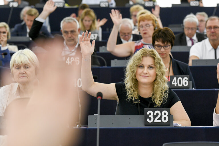 Nadja HIRSCH in the EP in Strasbourg