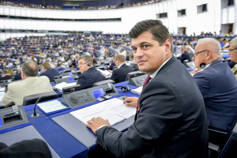 Constantin-Laurentiu REBEGA in the EP in Strasbourg.