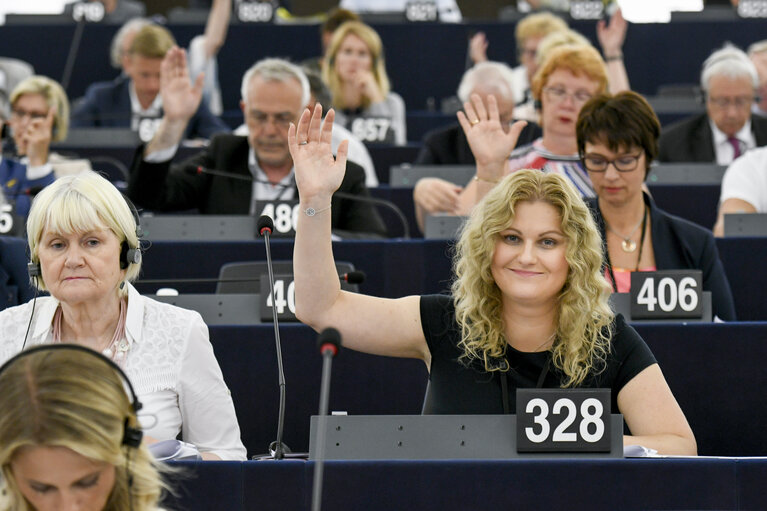 Foto 4: Nadja HIRSCH in the EP in Strasbourg