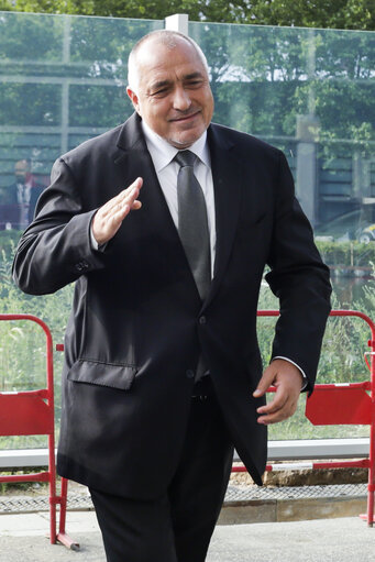 Fotografia 8: Antonio TAJANI - EP President meets with Boyko BORISSOV, Bulgarian Prime Minister- Welcoming