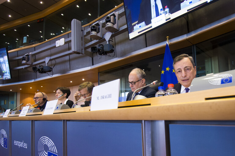 ECON committee meeting. Monetary Dialogue with Mario DRAGHI, President of the European Central Bank.