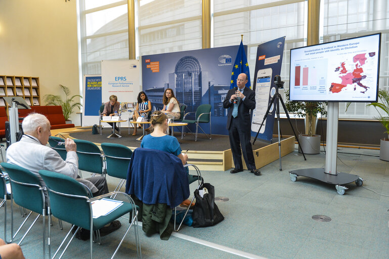 Photo 15: Religious Identity and Pluralism in Europe: Pew Research Center findings on views of national identity, migration and religious minorities.