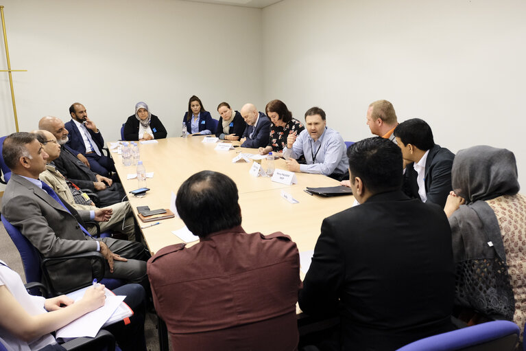 Wajid KHAN MEP meets with Mrs Shameem SHAWL, Chair Person of the Kashmir Women Forum and a representative of the International Muslim Women Union at UN Human Rights Council, on Human rights abuses in Jammu-Kashmir.