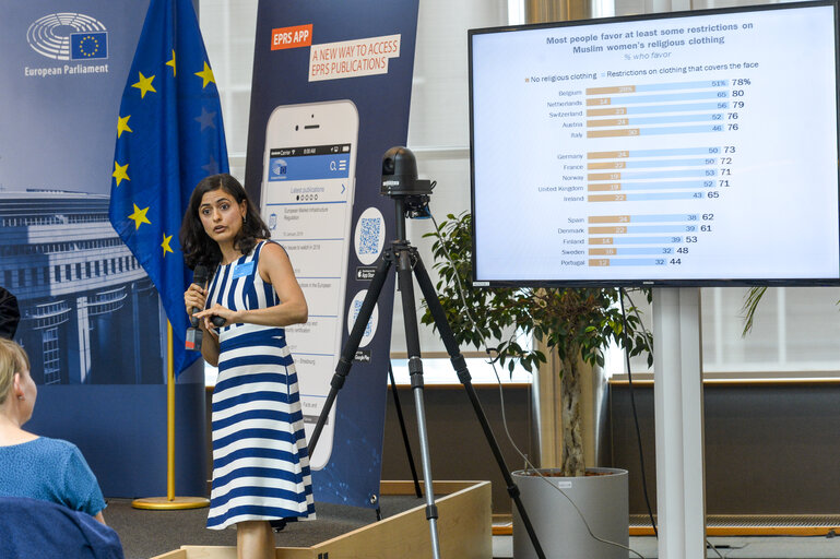 Photo 7: Religious Identity and Pluralism in Europe: Pew Research Center findings on views of national identity, migration and religious minorities.