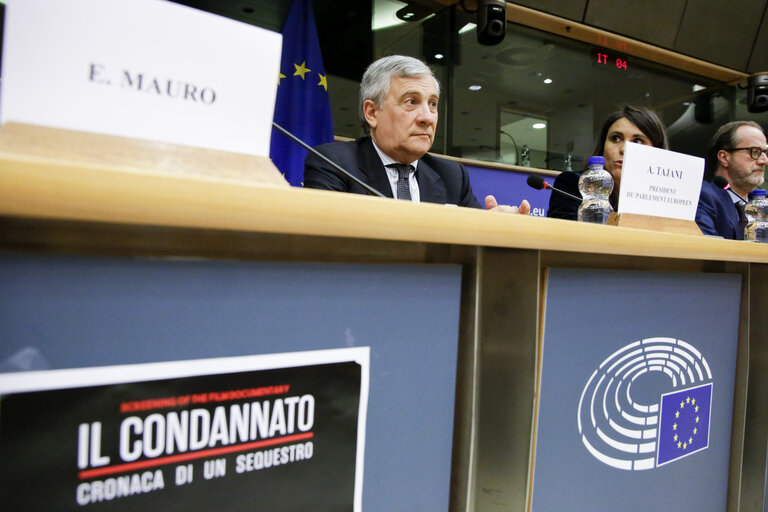 Photo 2 : Screening of a documentary movie ' Il Condannato, cronaca di un sequestro '