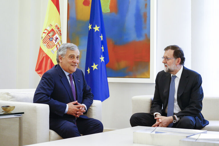 Visit of the President of the European Parliament in Madrid- Bilateral meeting with the Prime Minister of Spain