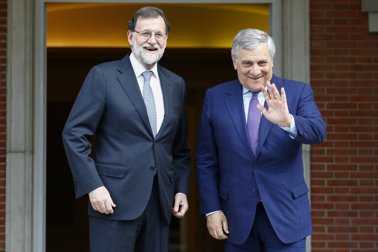 Visit of the President of the European Parliament in Madrid- Bilateral meeting with the Prime Minister of Spain