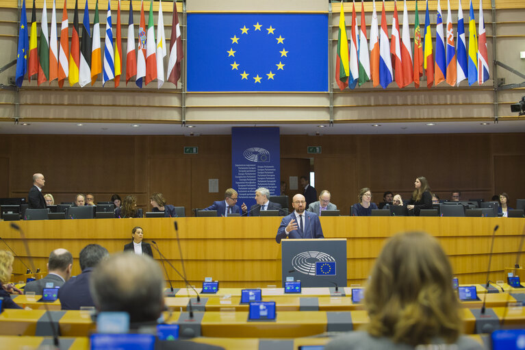 Valokuva 41: Plenary session. Debate with the prime Minister of Belgium on the Future of Europe