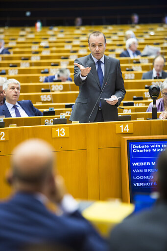 Valokuva 29: Plenary session. Debate with the prime Minister of Belgium on the Future of Europe