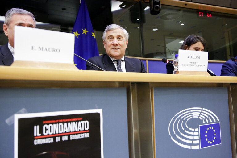 Photo 11 : Screening of a documentary movie ' Il Condannato, cronaca di un sequestro '