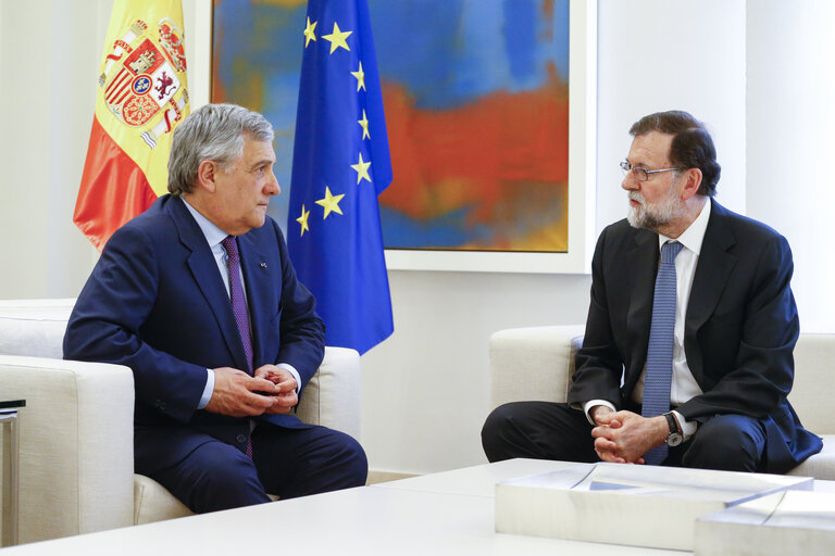 Visit of the President of the European Parliament in Madrid- Bilateral meeting with the Prime Minister of Spain