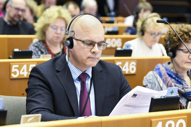 Φωτογραφία 1: Aleksander GABELIC MEP in plenary session in Brussels