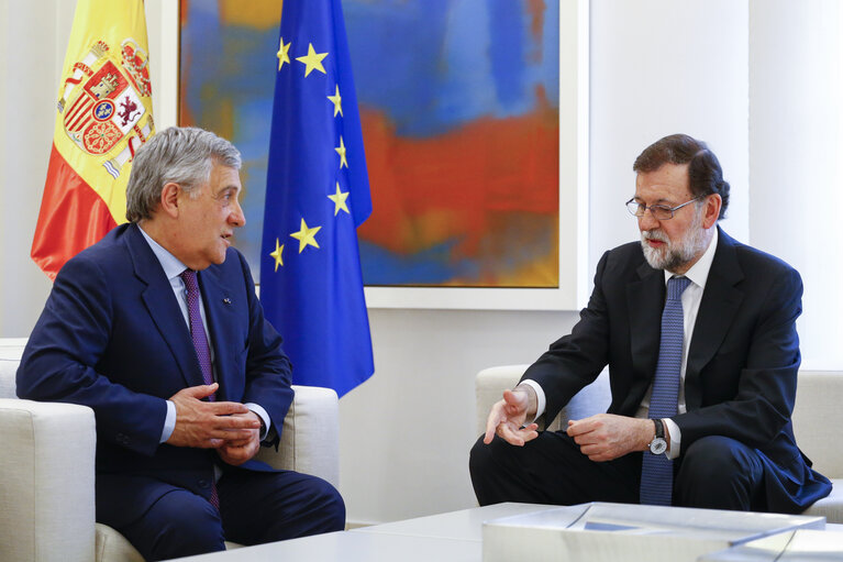 Visit of the President of the European Parliament in Madrid- Bilateral meeting with the Prime Minister of Spain